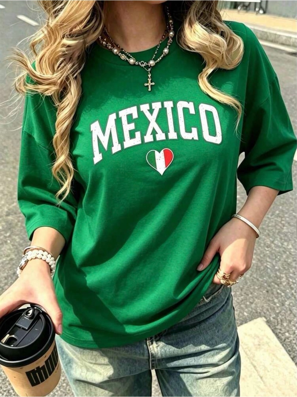 Mexico Graphic Green Women's Tee